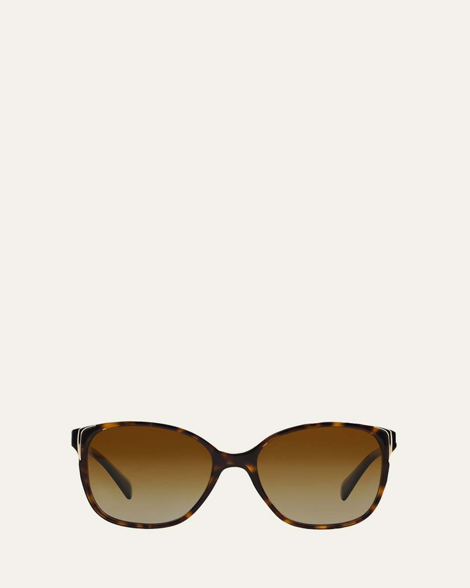 Square Gradient Arrow-Edge Sunglasses